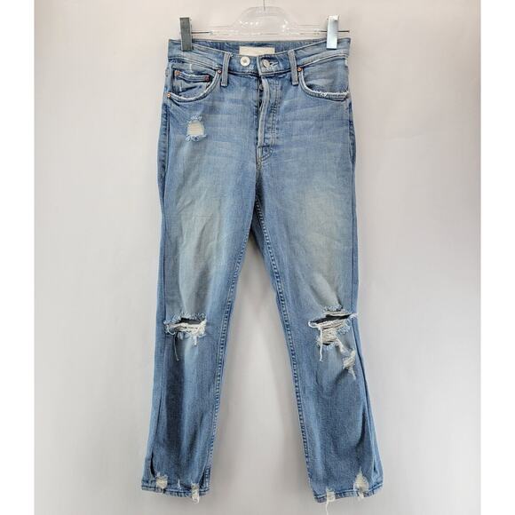 Mother Superior Jeans Womens 26 The Tomcat Confession Distressed Cropped USA - Picture 3 of 16